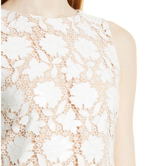 Alice + Olivia Clyde Crochet Floral Sheath Mini Dress - Picture 7 of 14